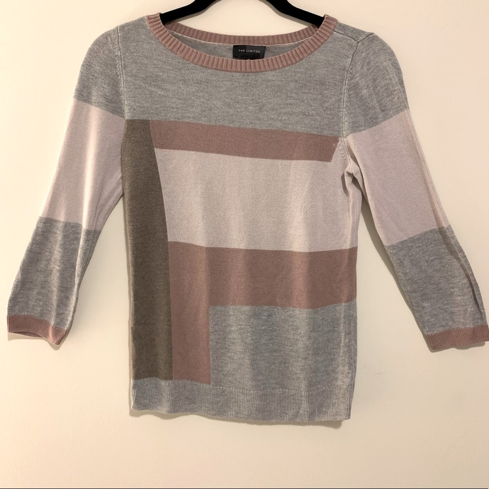 The limited| striped pattern sweater
